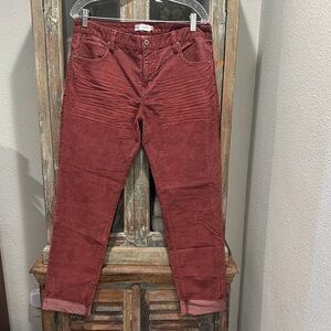 Carve Designs Red Corduroy Pants